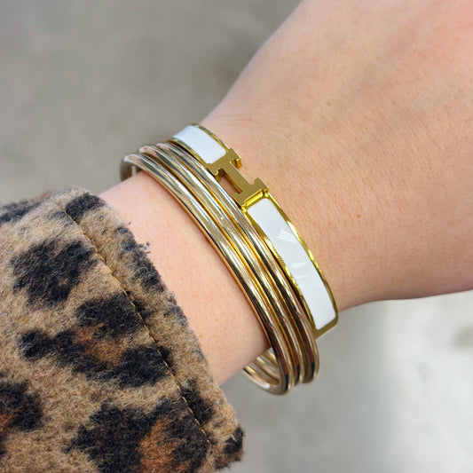 H Bangle Bracelets