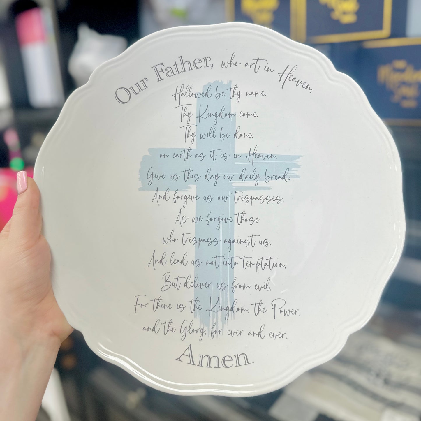 Lords Prayer Round Platter