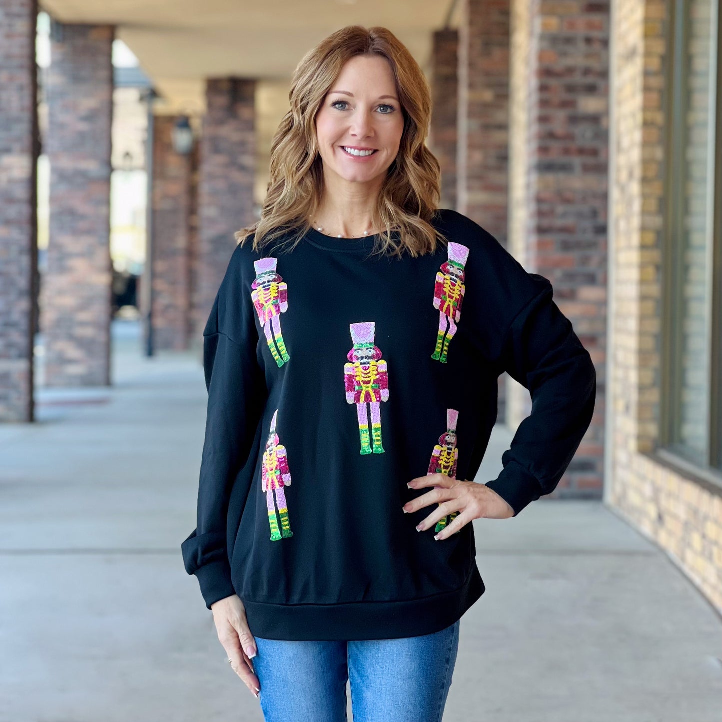 Sequin Nutcracker Long Sleeve