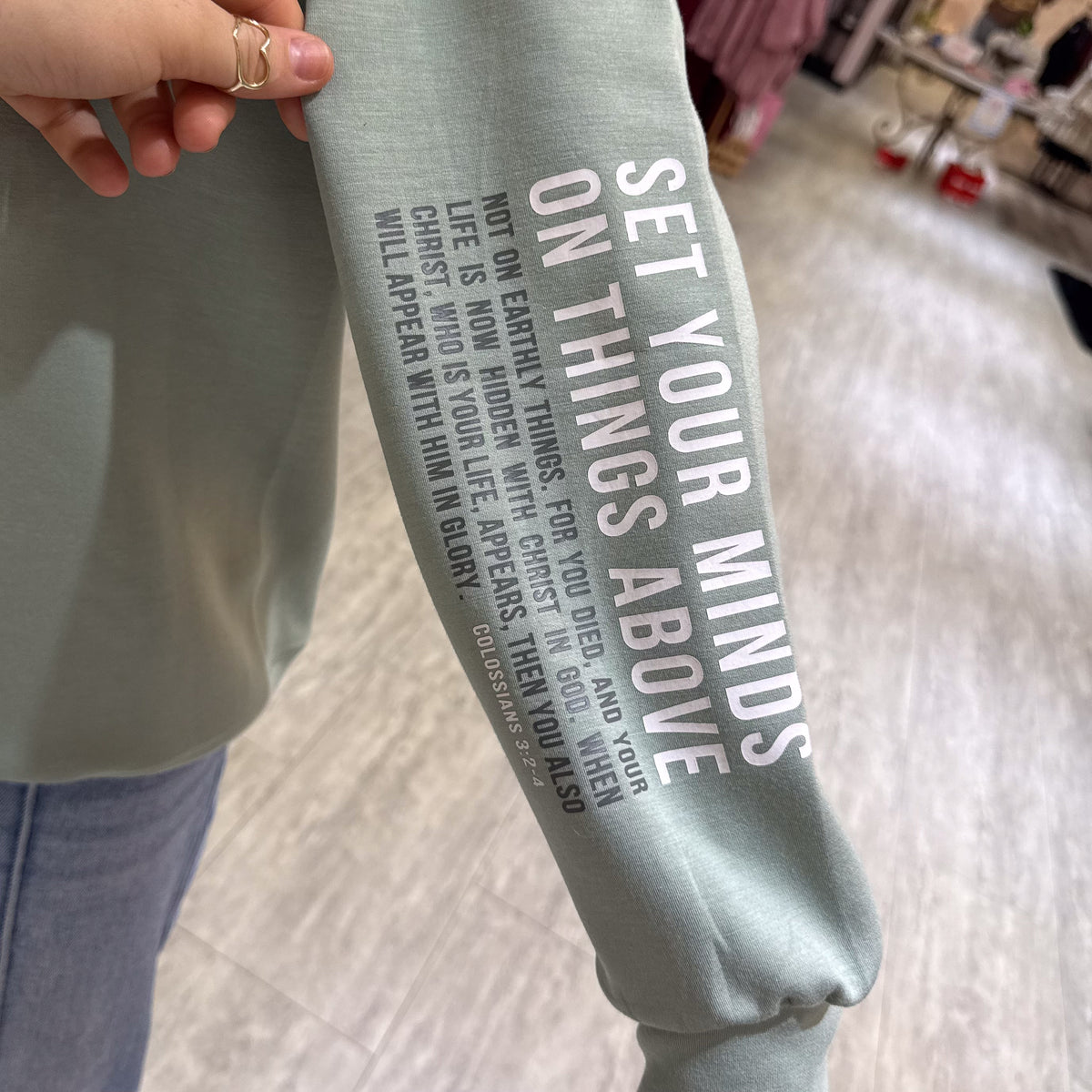 1 Colossians 5:6 Scuba Sweatshirt