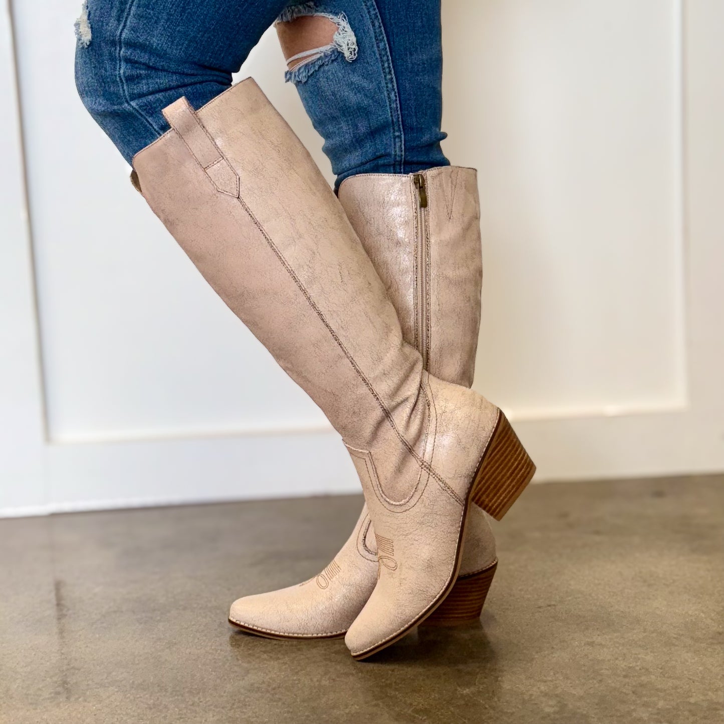 Corkys Hats Off Putty Crackle Boots