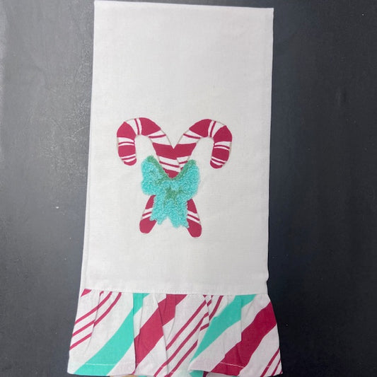 Candy Cane Hand Towel