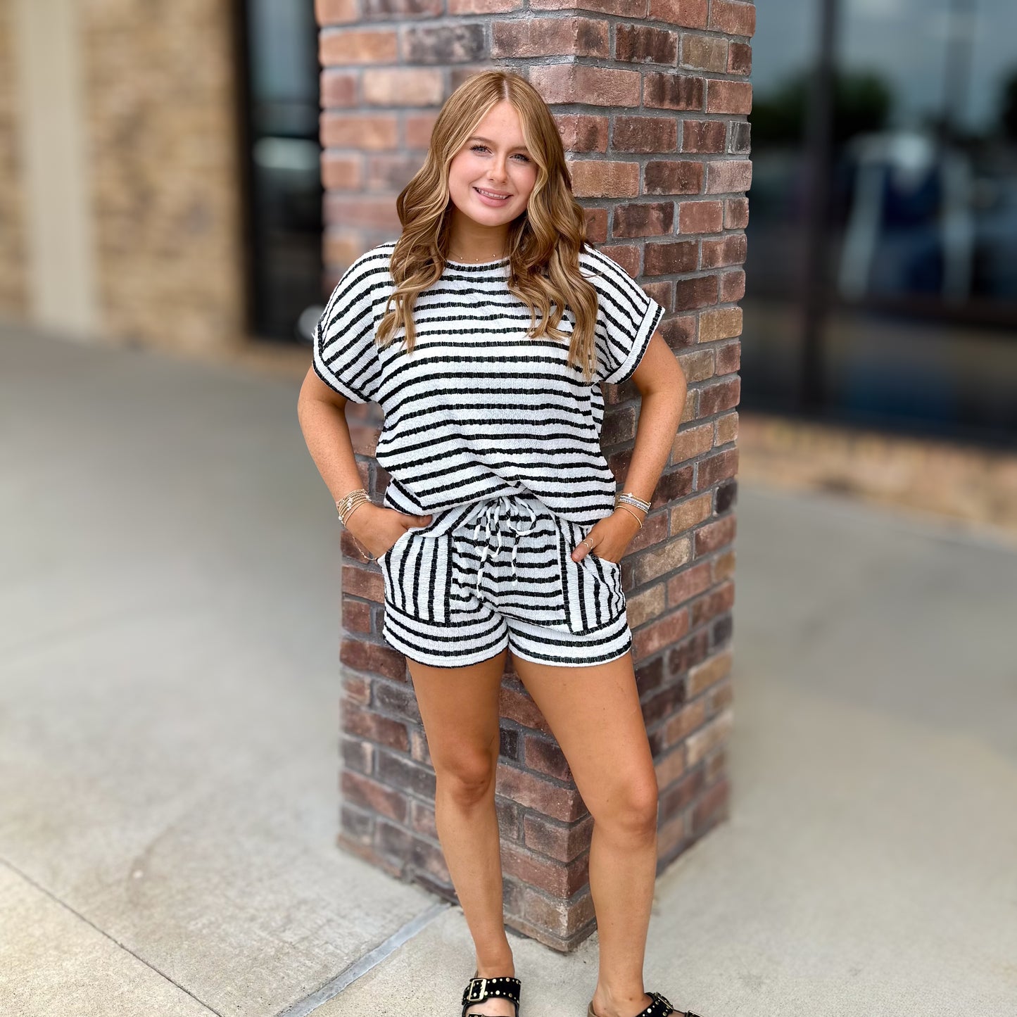 Striped Short Sets: 3 Colors