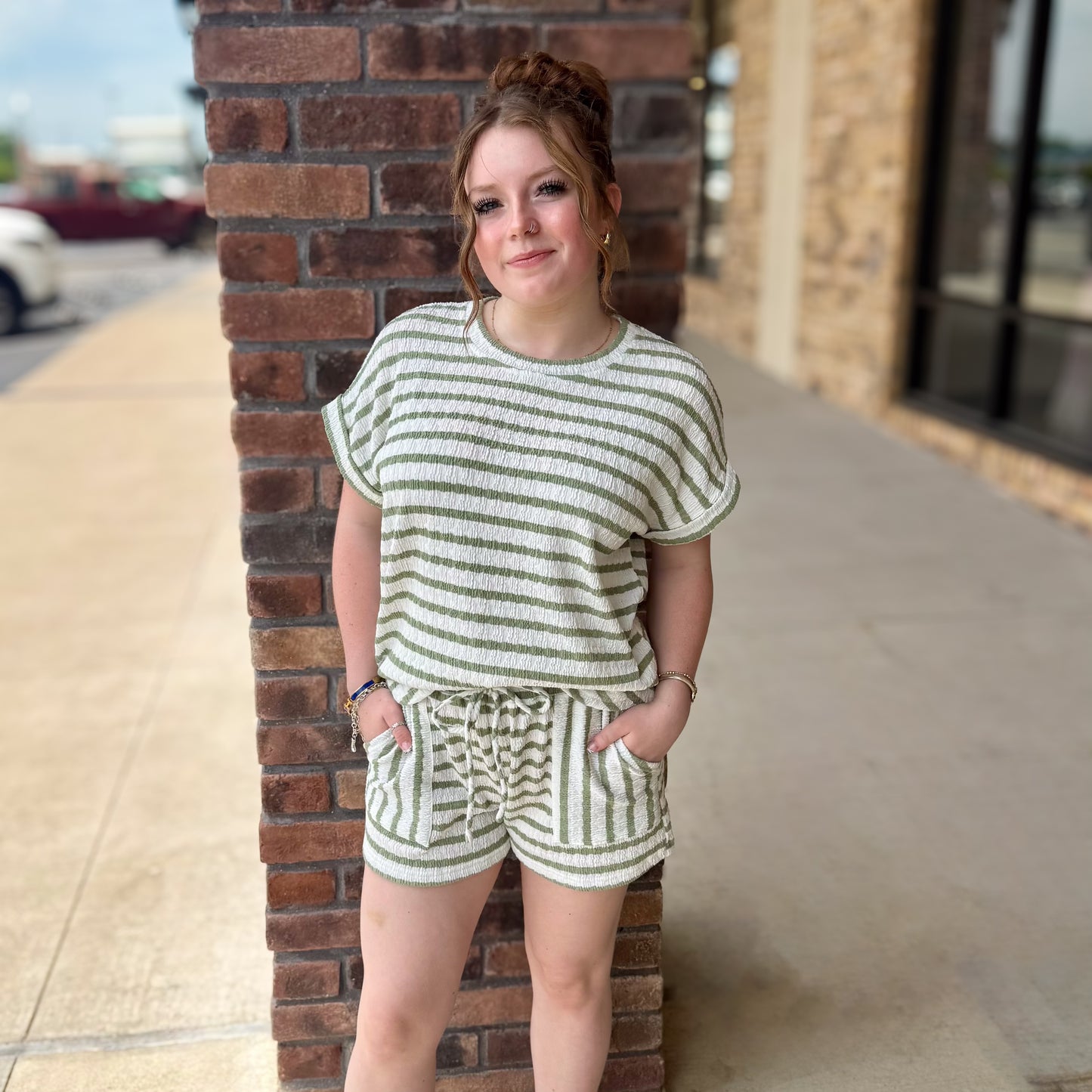 Striped Short Sets: 3 Colors
