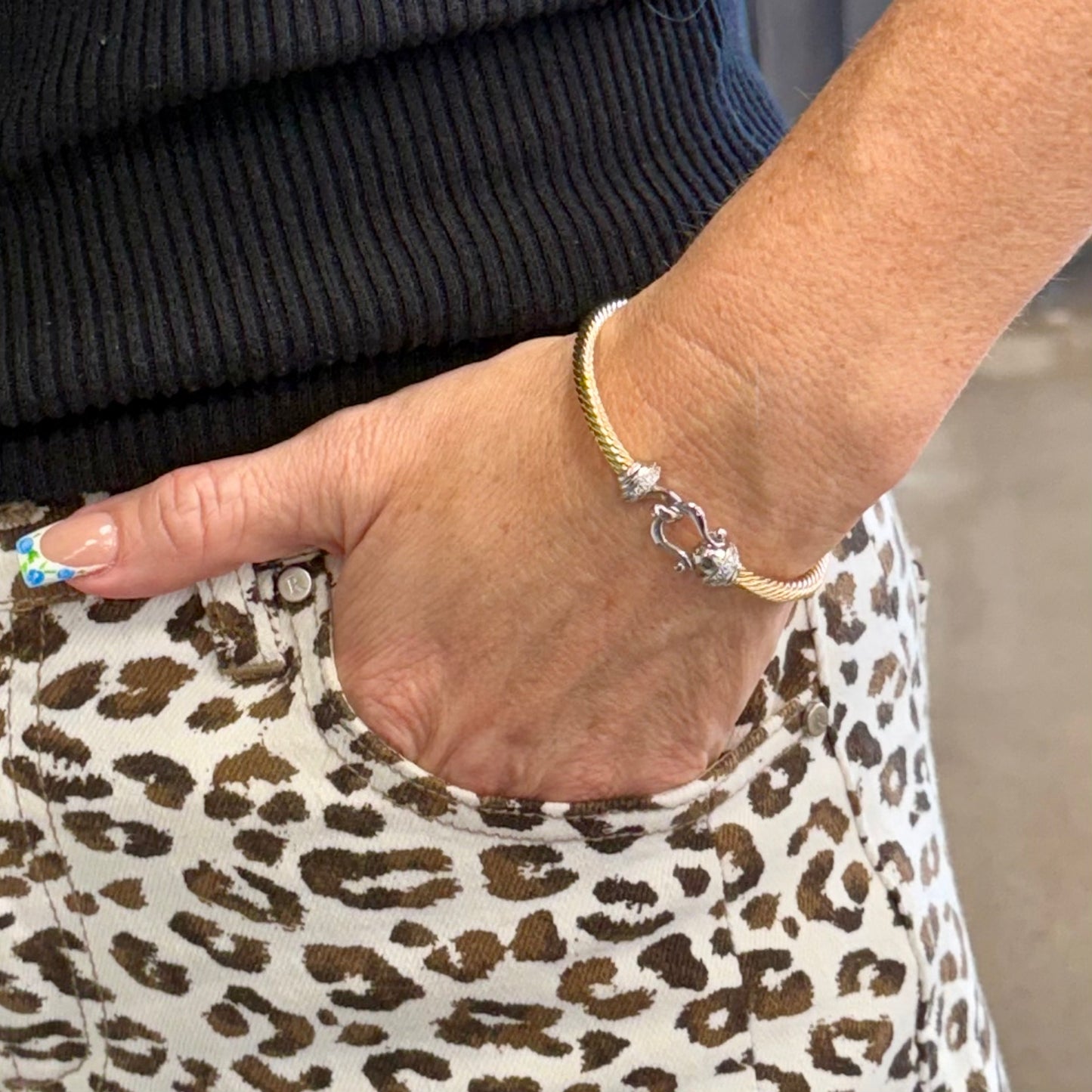 Gold & Silver Cable Bracelet