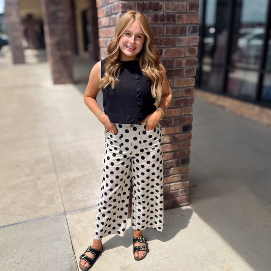 Trendy Polka Dot Pants