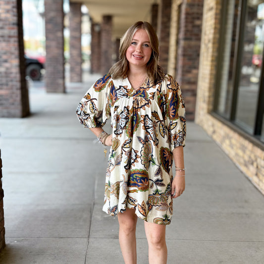 Abstract Fall Dress