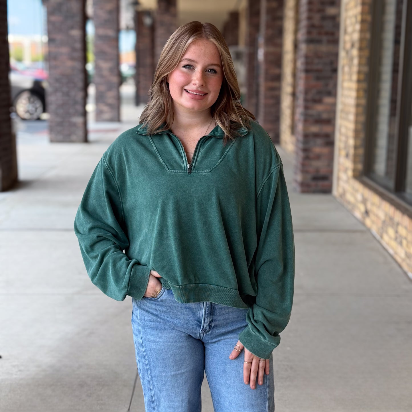 Casual & Comfy Mineral-Washed Sweatshirt
