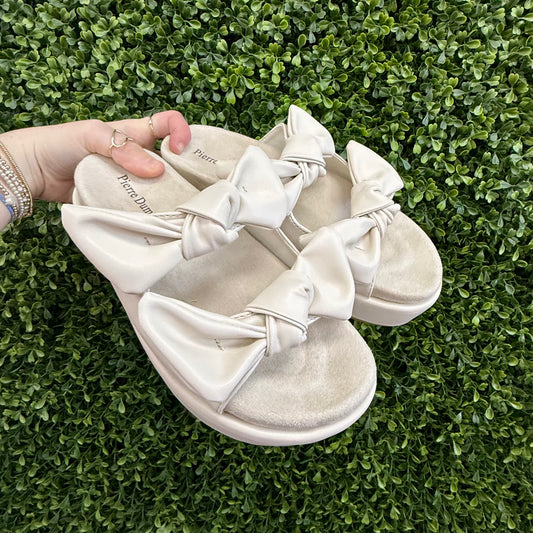 Ivory Bow Sandal