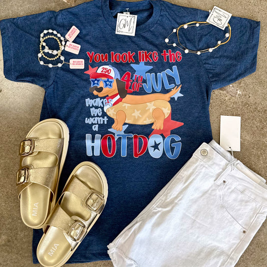 4th of July Weenie Dog Tee