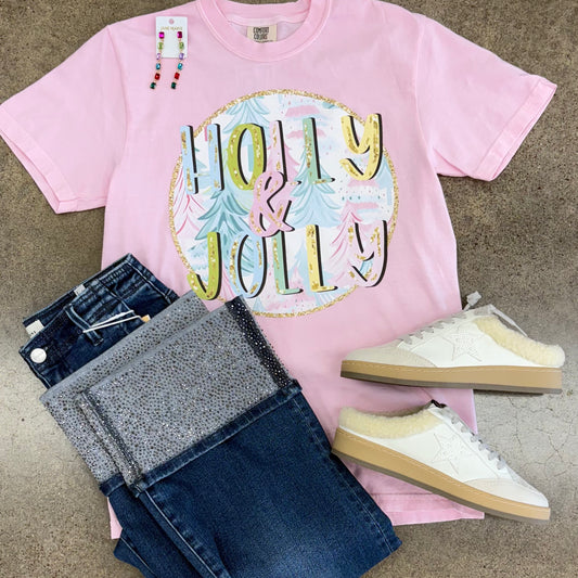 Holly Jolly Pink Tee