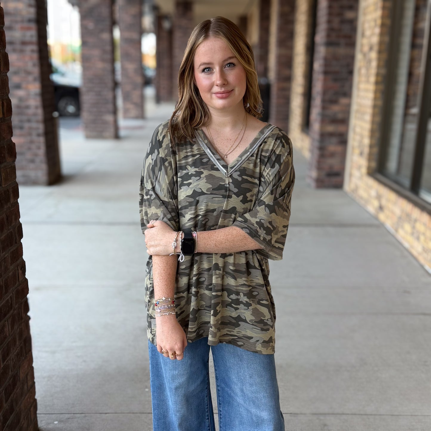 Oversized Camo Short Sleeve