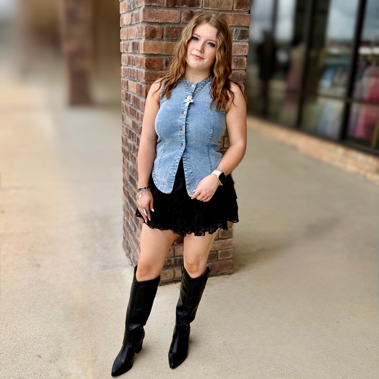 Ruffled Lace Skirt