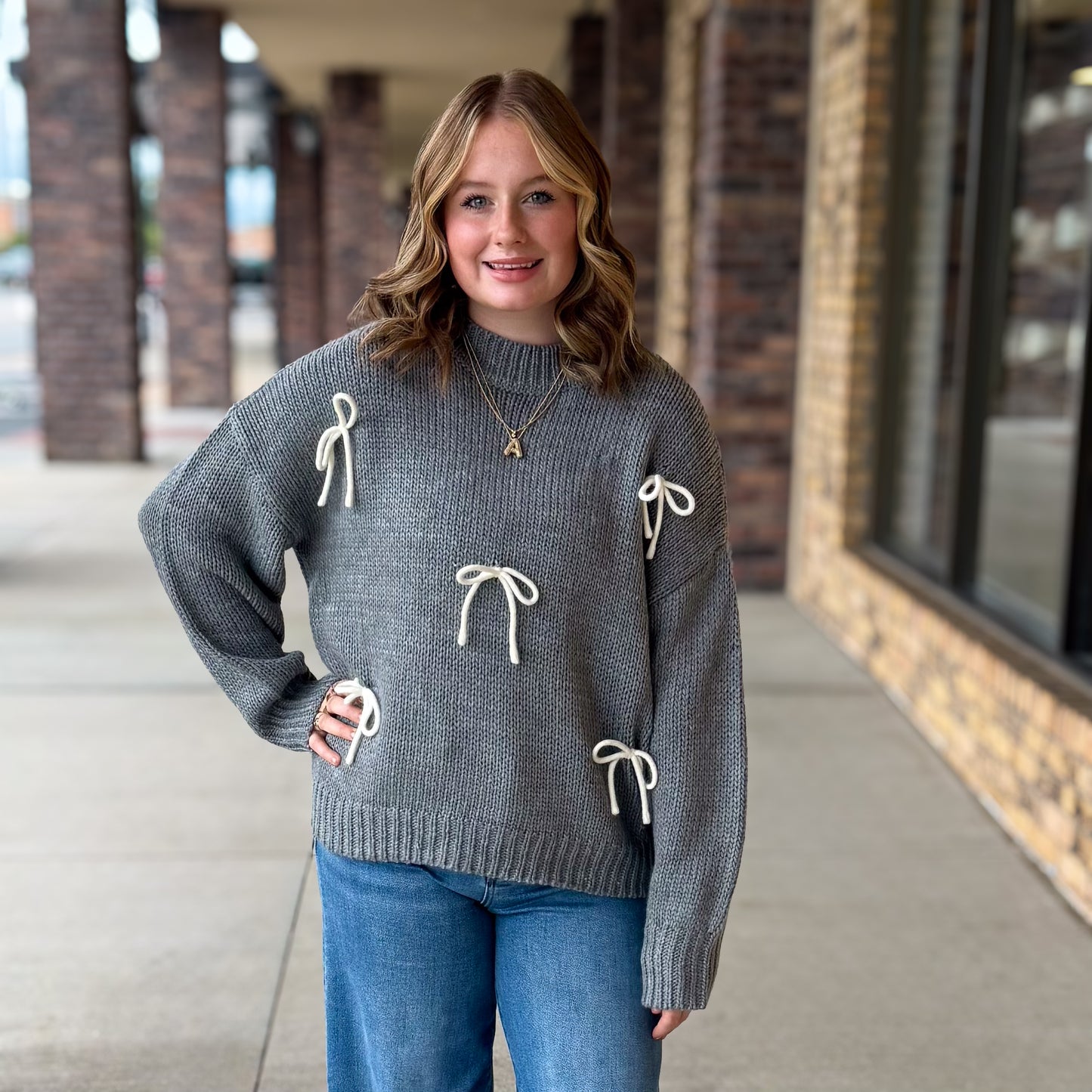 Bow Elegance Sweater
