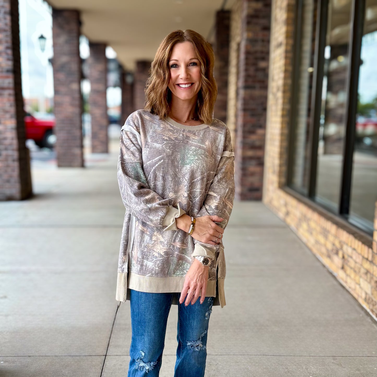 Oversized Camo Sweatshirt