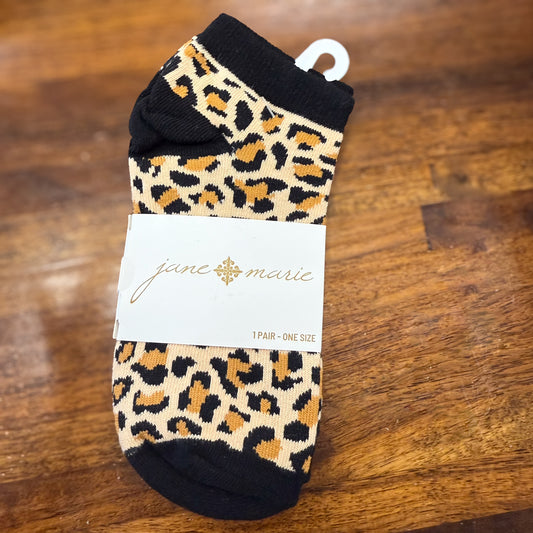 Trendy Leopard Ankle Socks