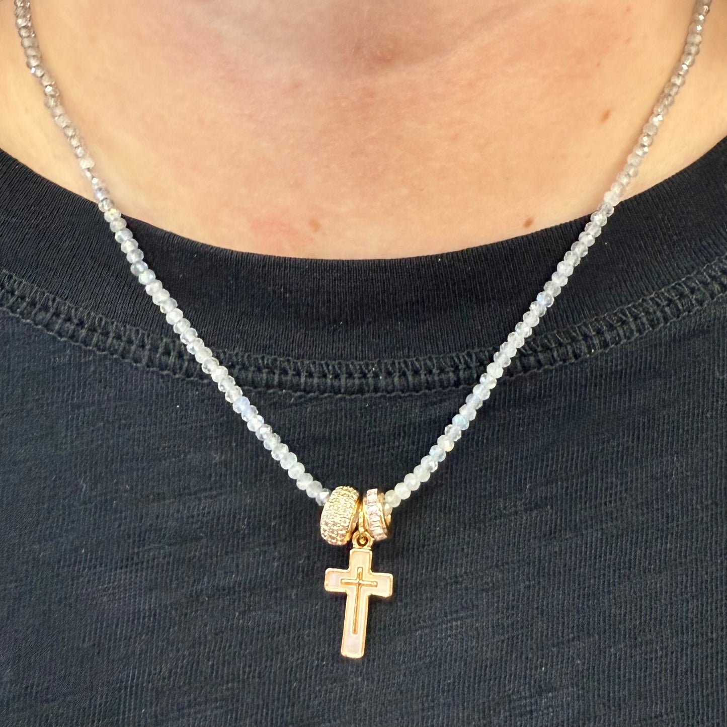 Beaded Cross Necklace