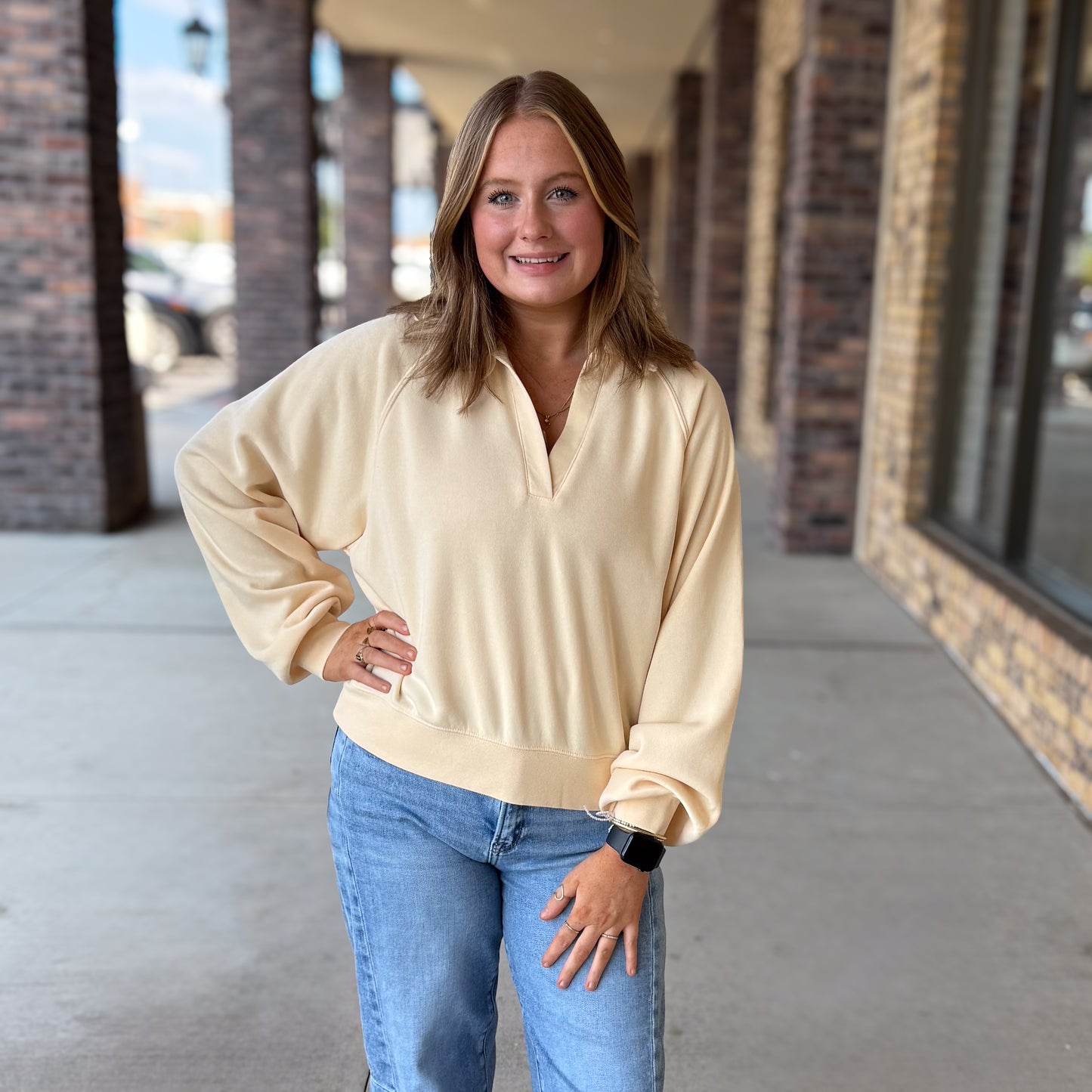 Soft Cropped Sweatshirt