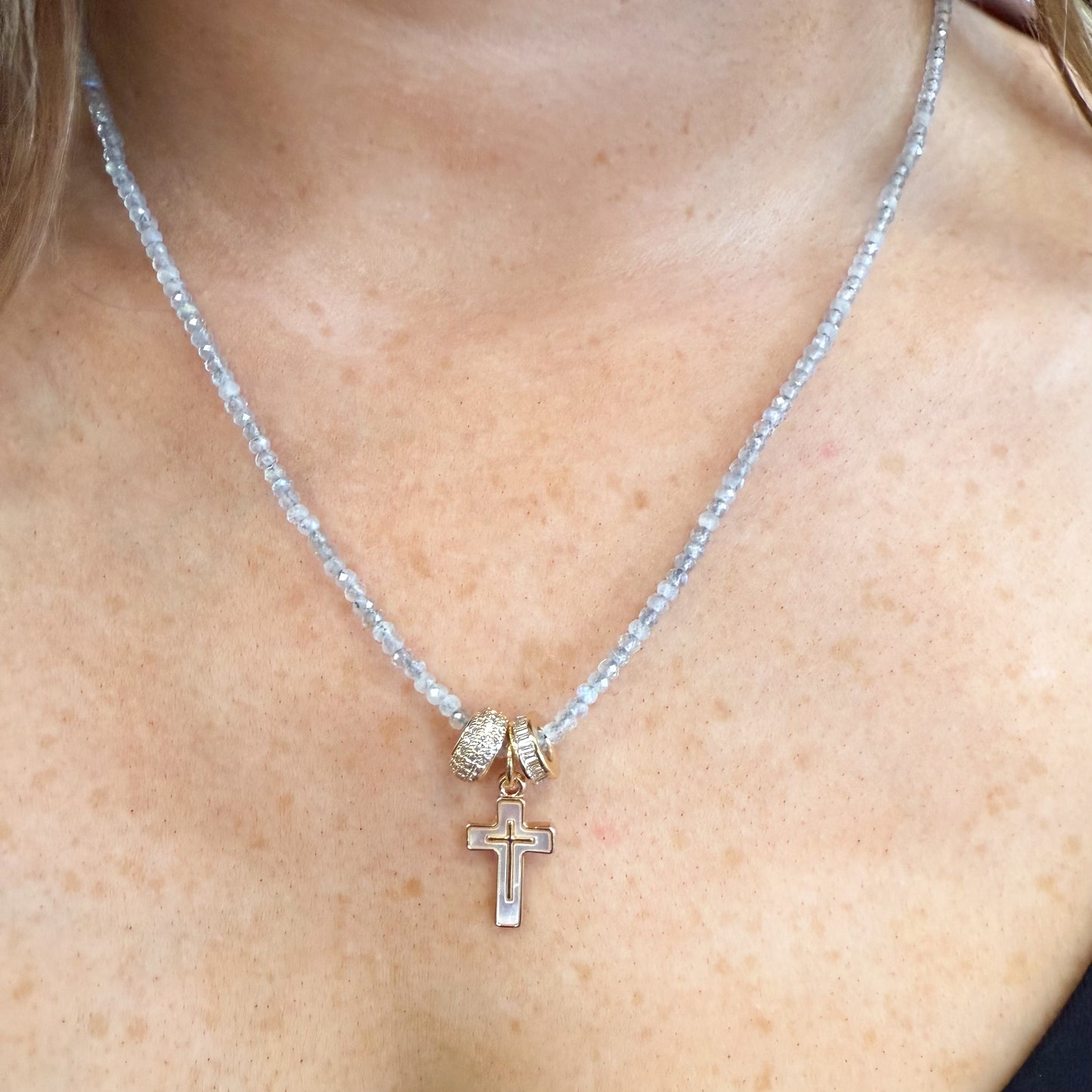 Beaded Cross Necklace
