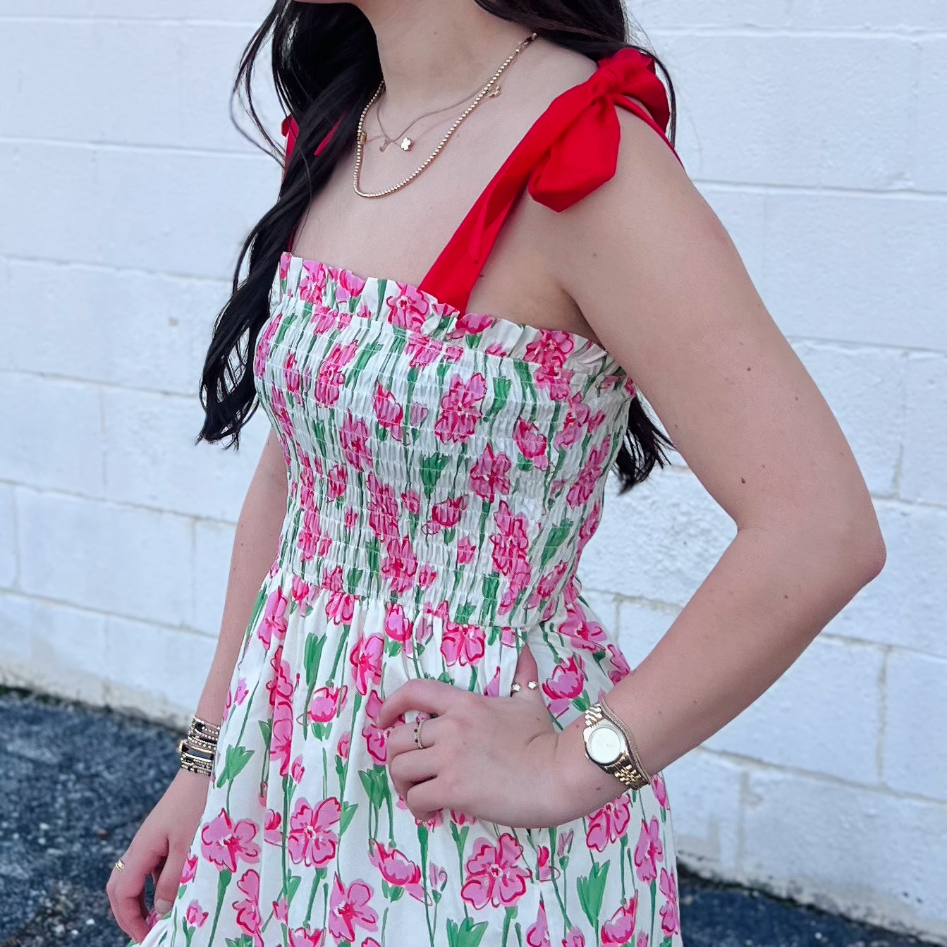 Strawberry Shortcake Tie Dress