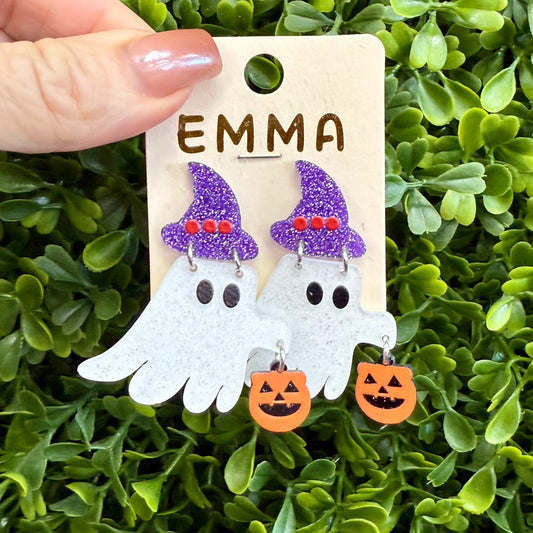 Boo Ghost Earrings