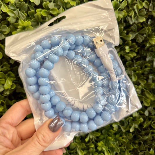 Light Blue Beaded Charger
