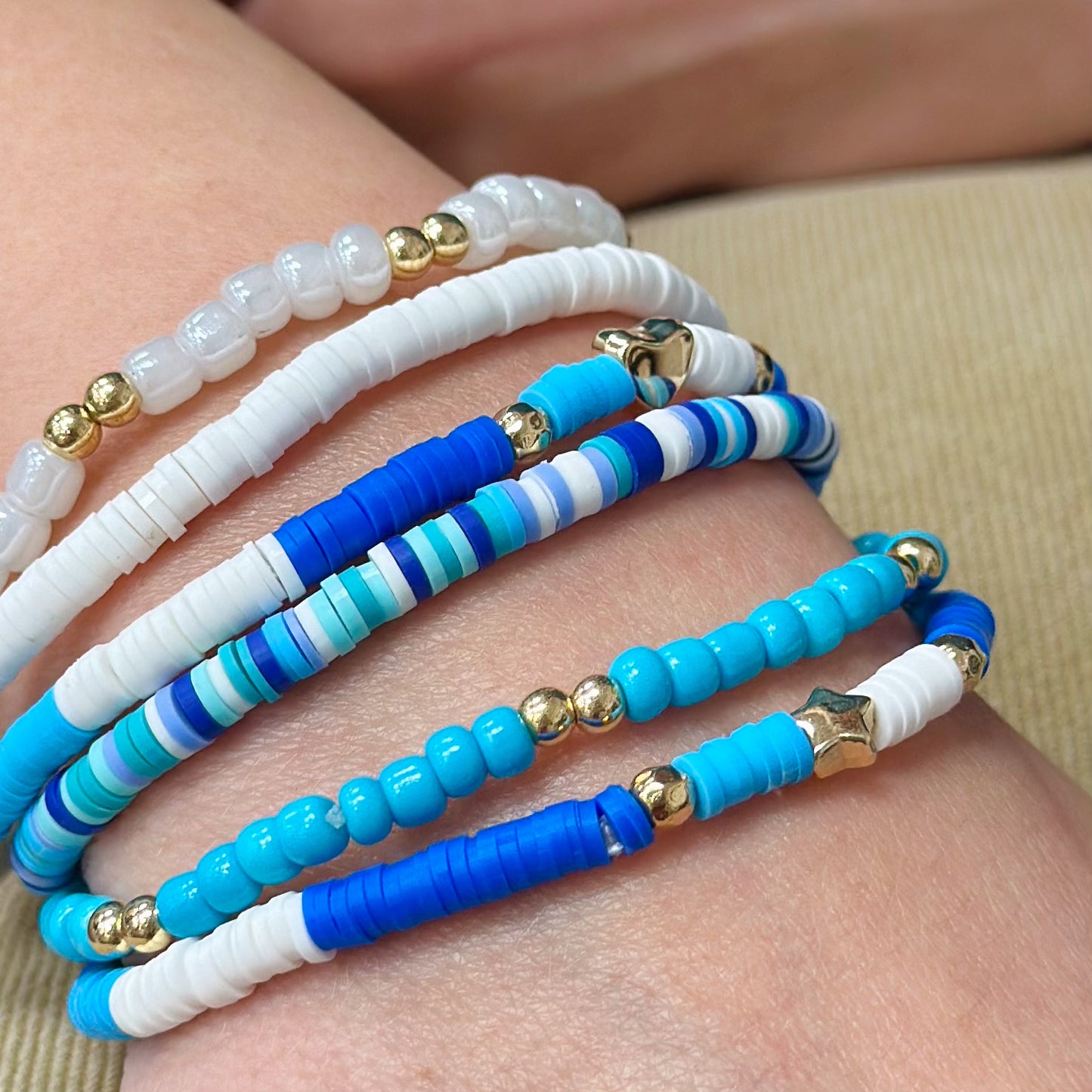 Ocean Blue 6 Piece Bracelet Set