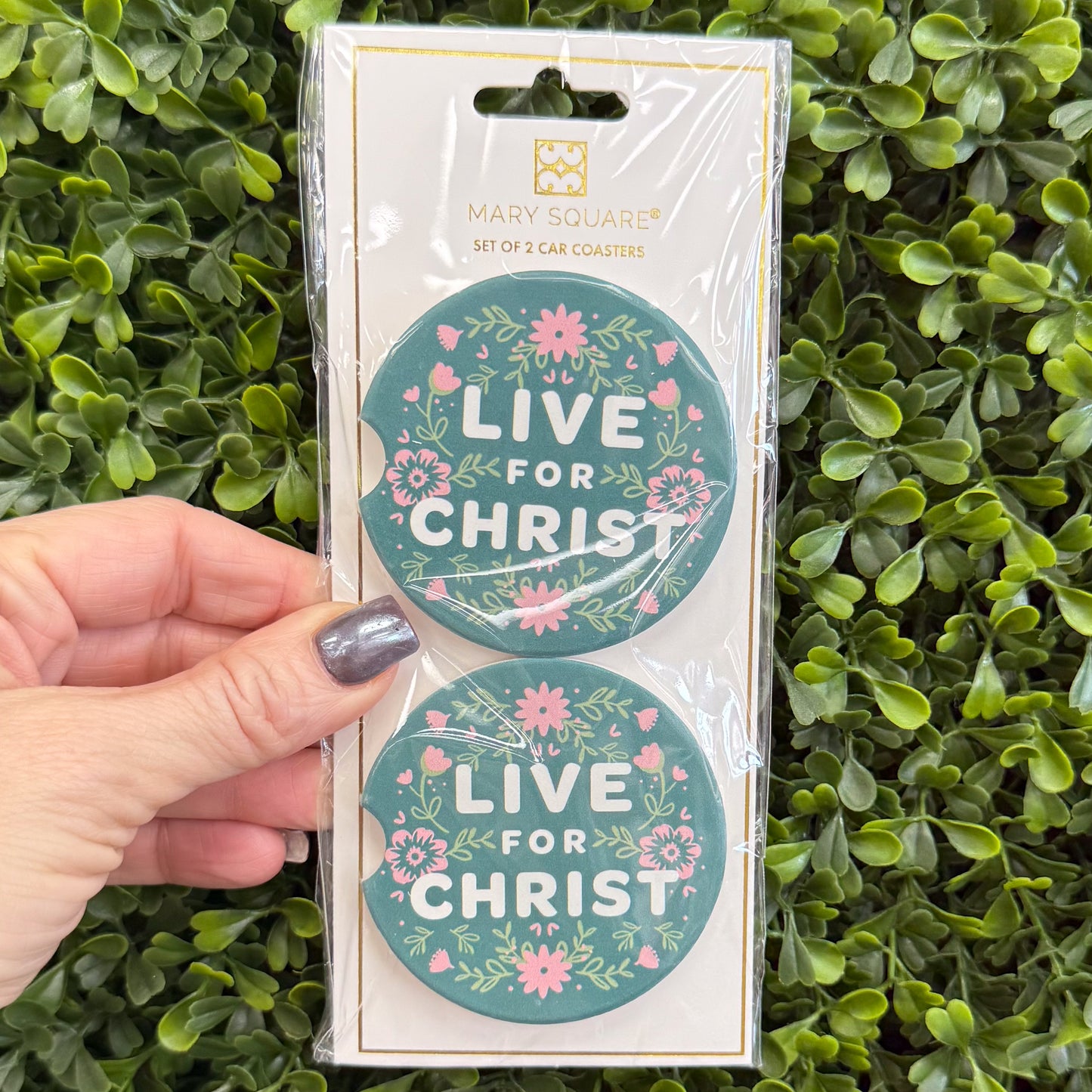 Live For Christ Ceramic Coaster