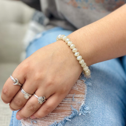 Khaki Beaded Bracelet