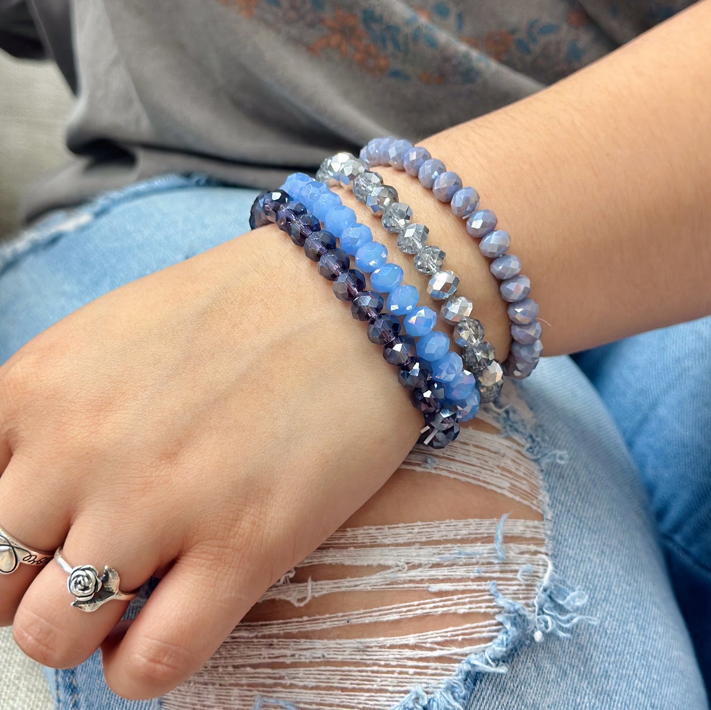 Lavender Beaded Bracelet