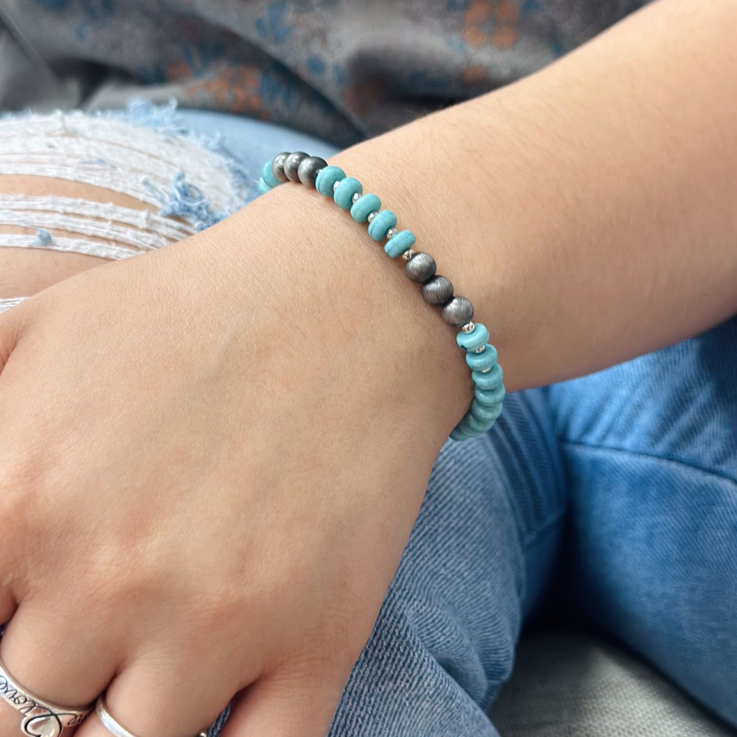 Stoned Turquoise Bracelet