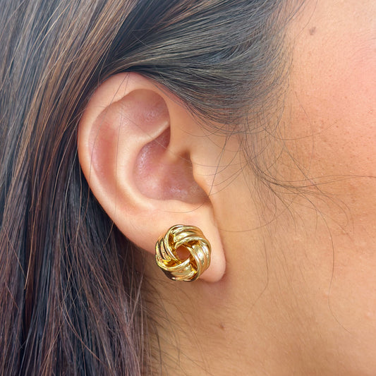 Golden Knot Earrings