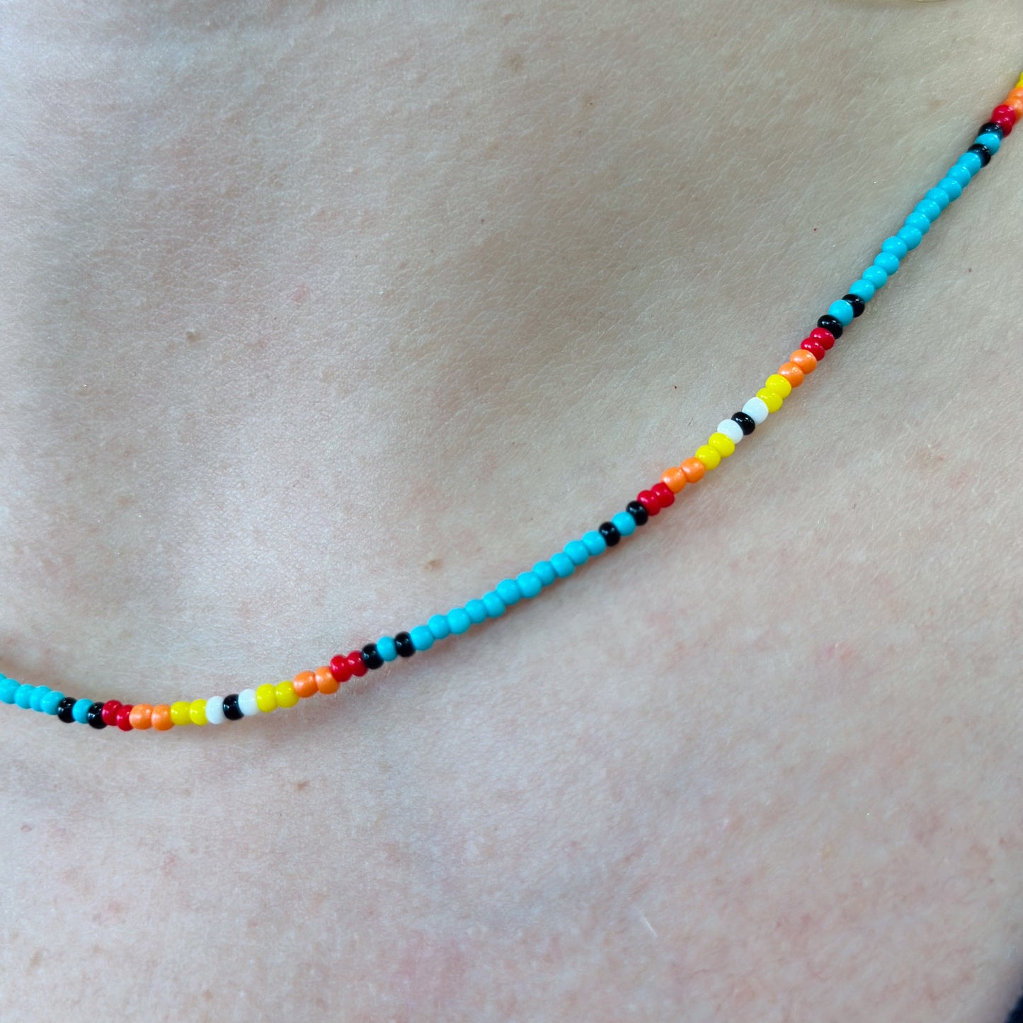 Serape Beaded Choker