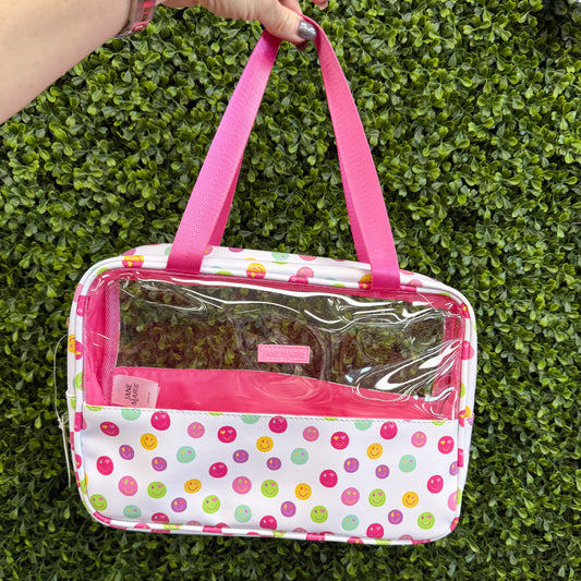 Jane Marie Smiley Face Large Cosmetic/Travel Bag