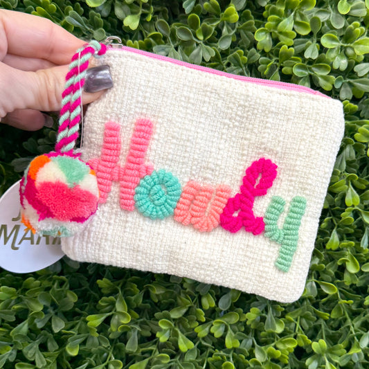 Jane Marie Beaded Howdy Coin Bag