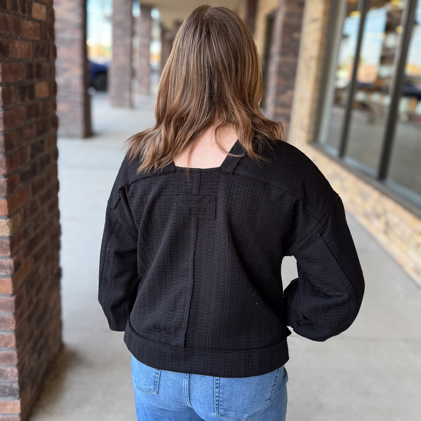 Solid Square Neck Everyday Top: 2 Colors