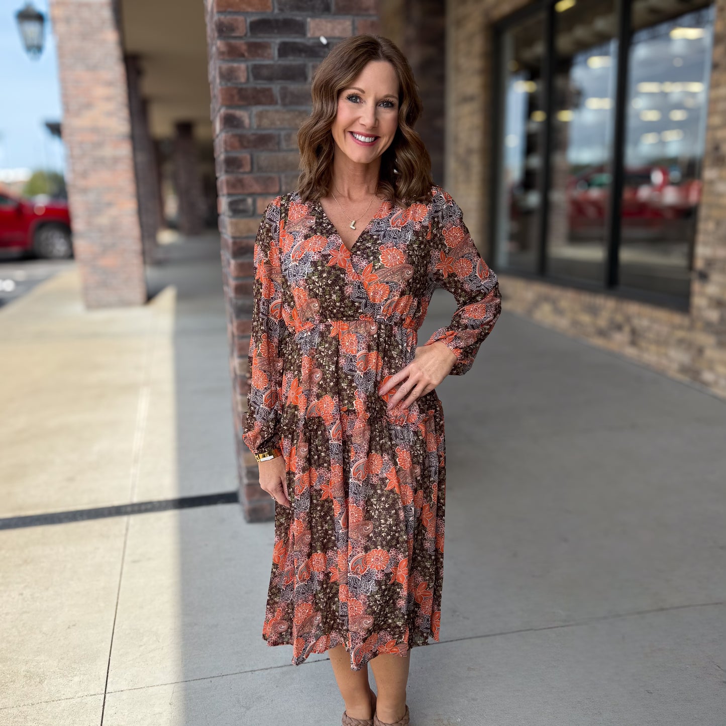 Fall Elegance Tiered Dress