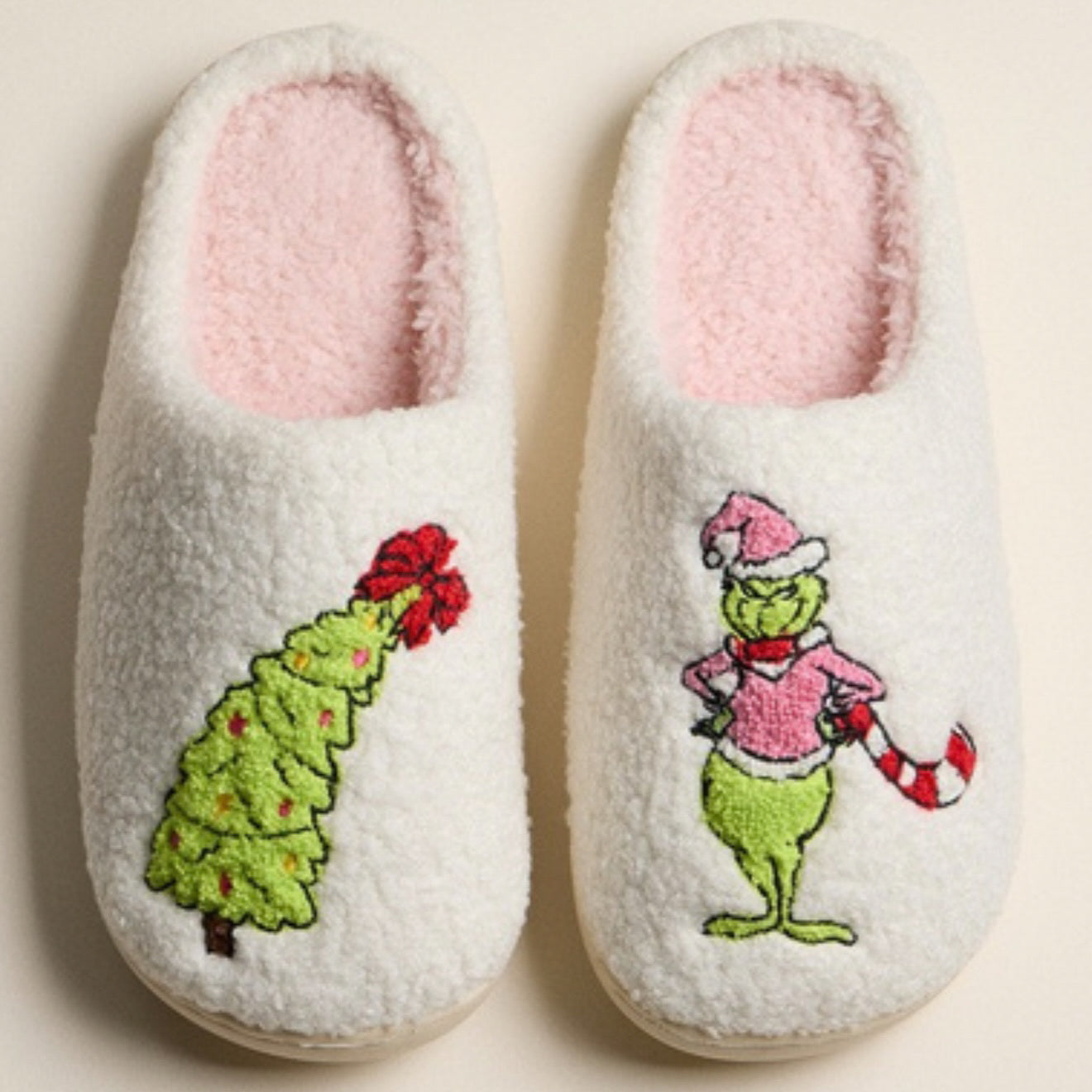 Grinch Christmas Slippers