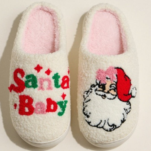 Santa Baby Christmas Slippers