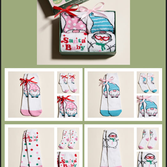 Santa Baby Sock Gift Set