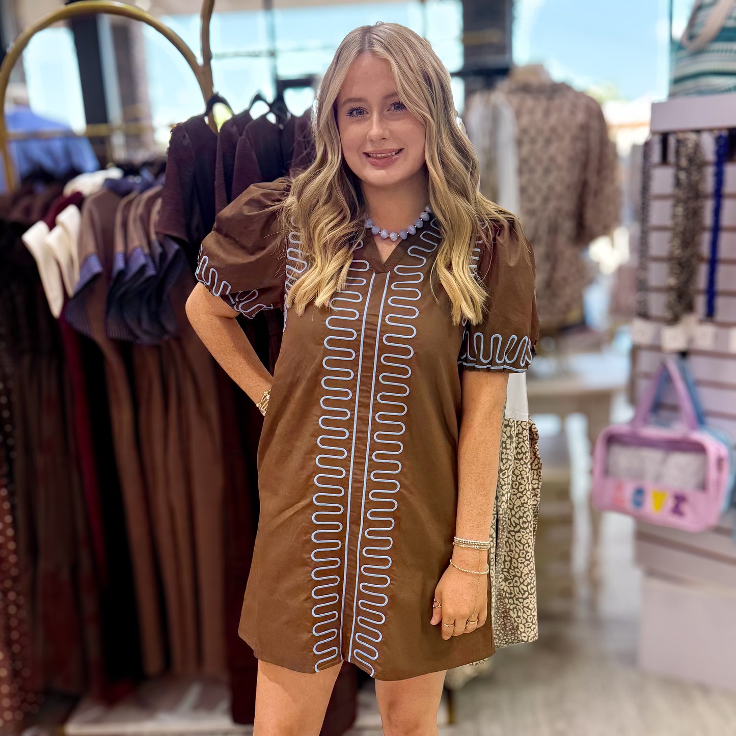 Cocoa & Blue Dress