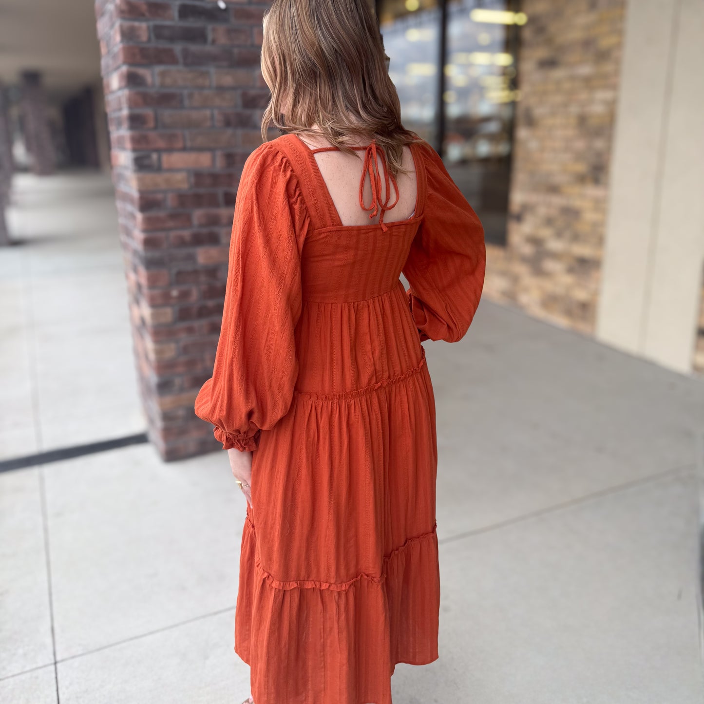 Fall Sunset Midi Dress