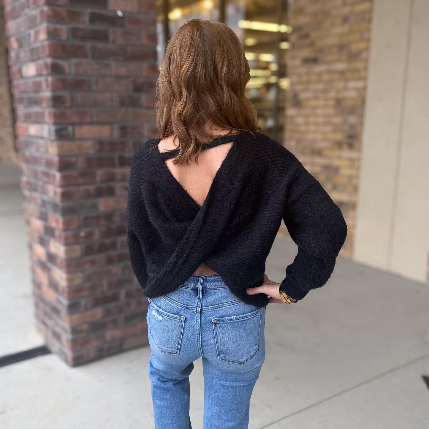 Date Night Open Back Sweater