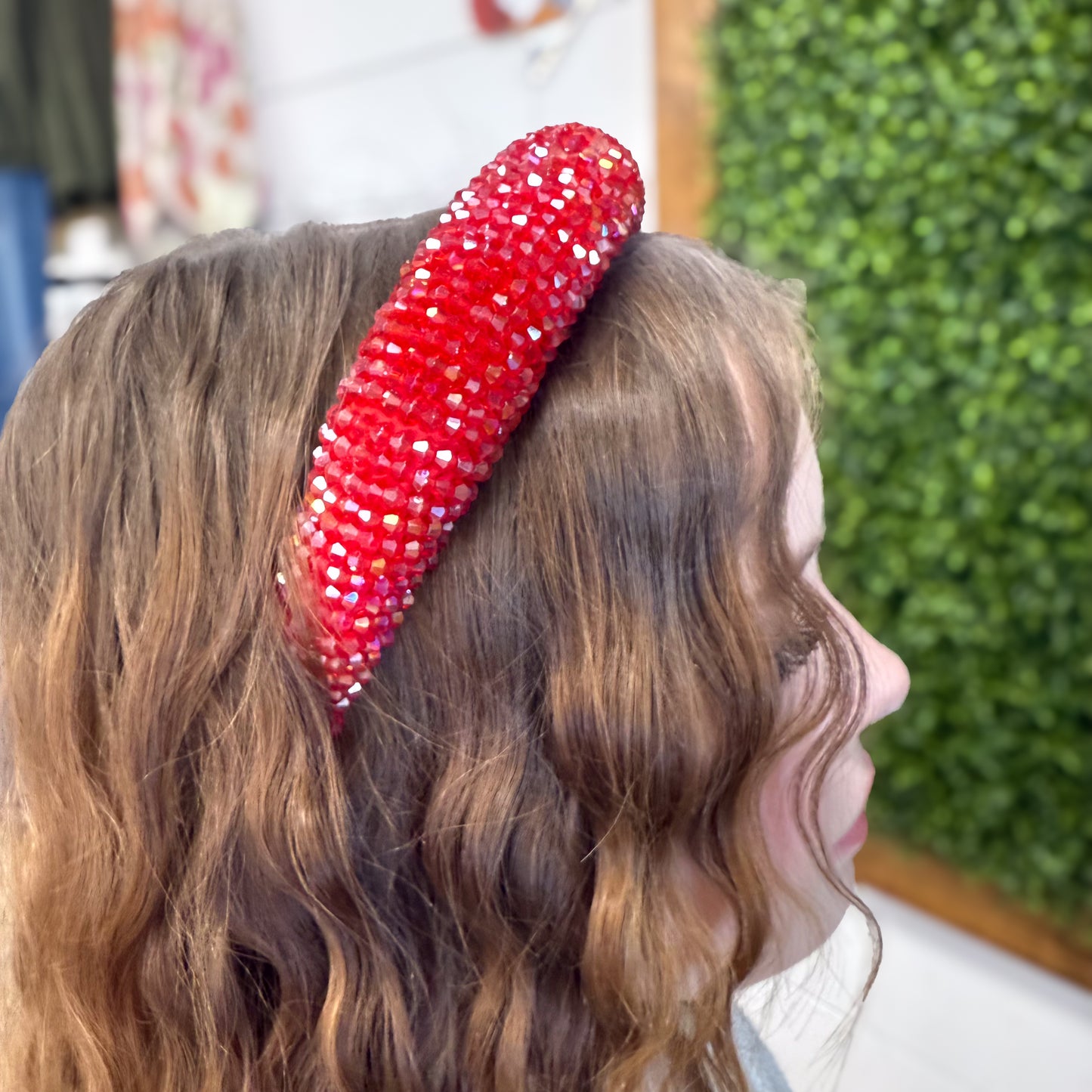 Red & Green Crystal Headbands