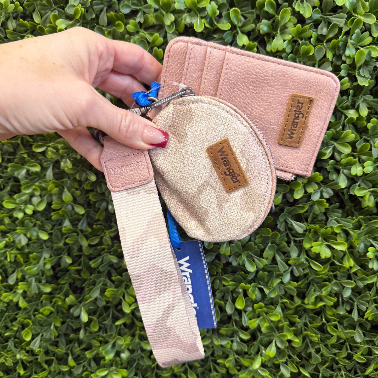 Wrangler Camo Dual Pouch Wristlet: 2 Colors