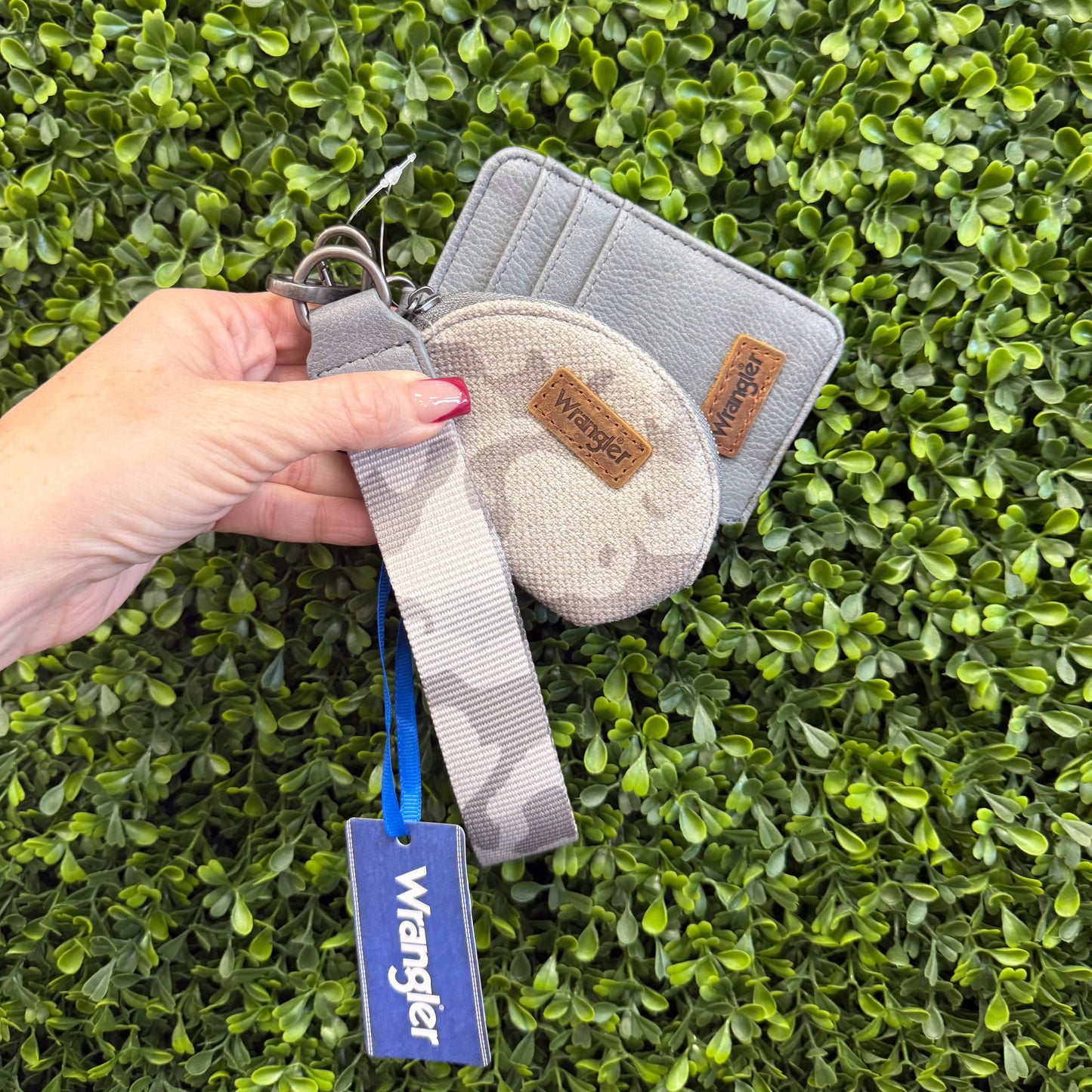 Wrangler Camo Dual Pouch Wristlet: 2 Colors