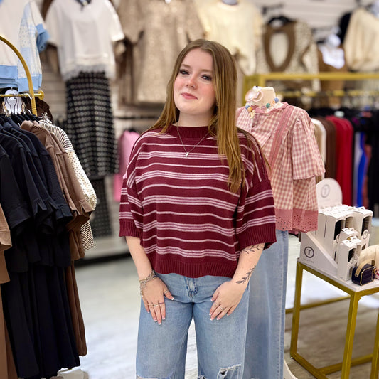 Classic Stripe Sweater Top