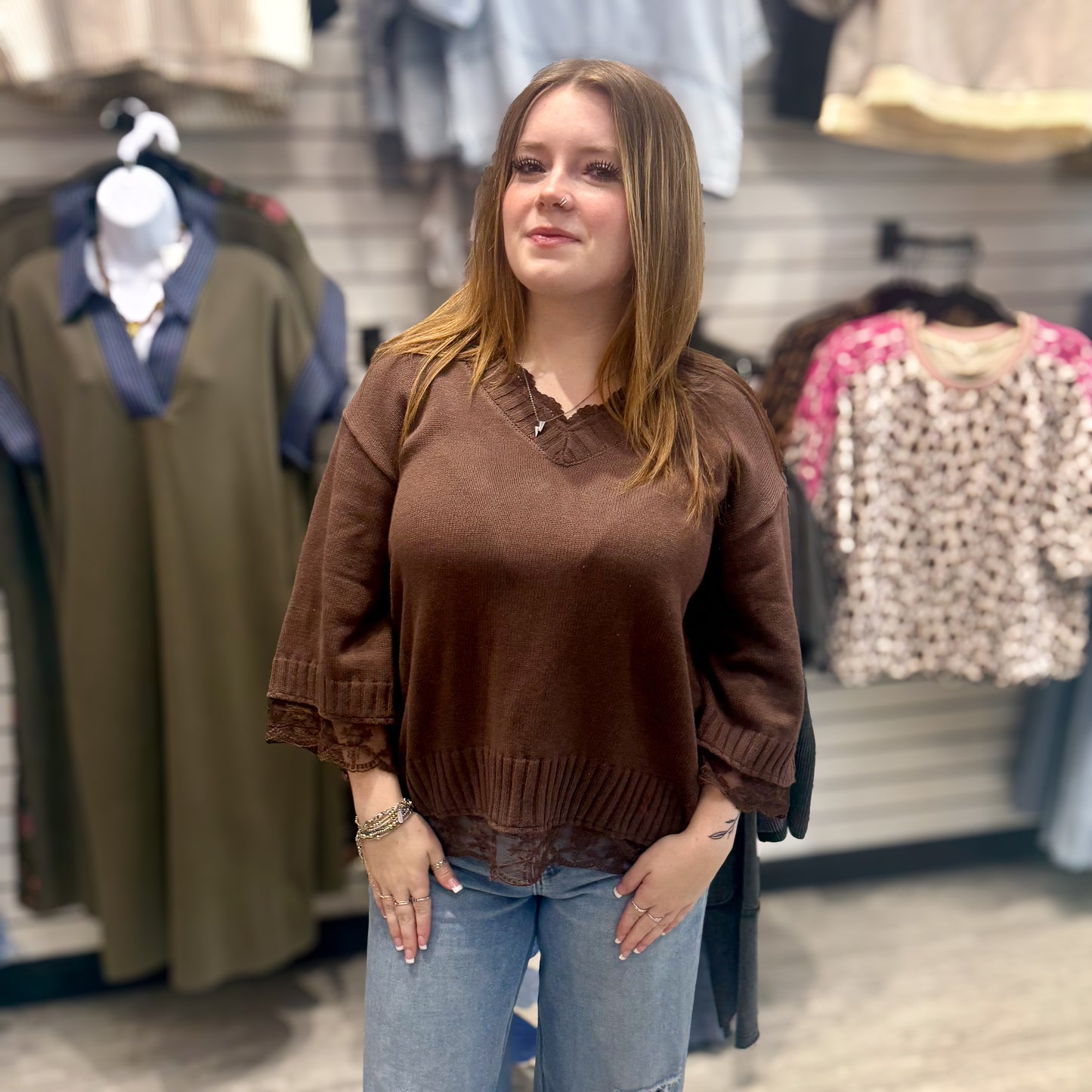 Lace Detail Darling Top-3 Colors