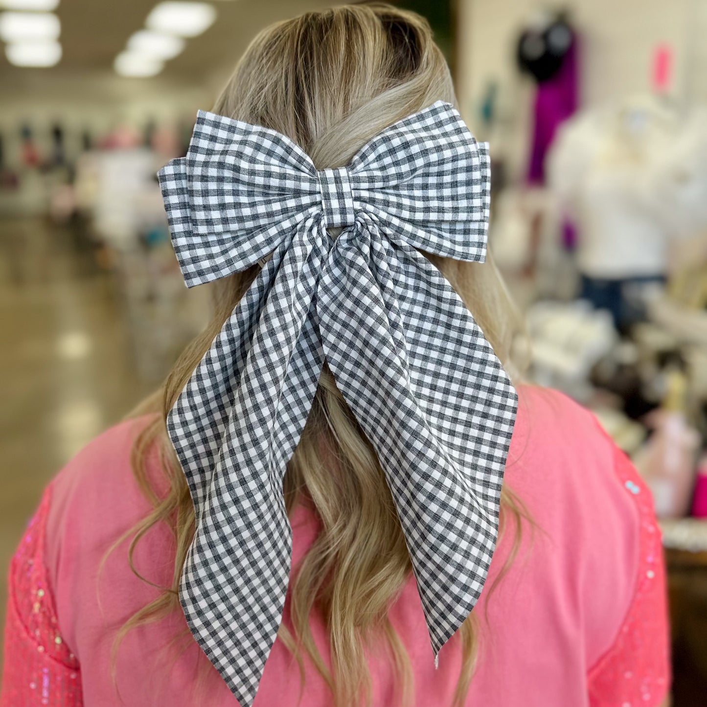 Plaid Game Day Bows