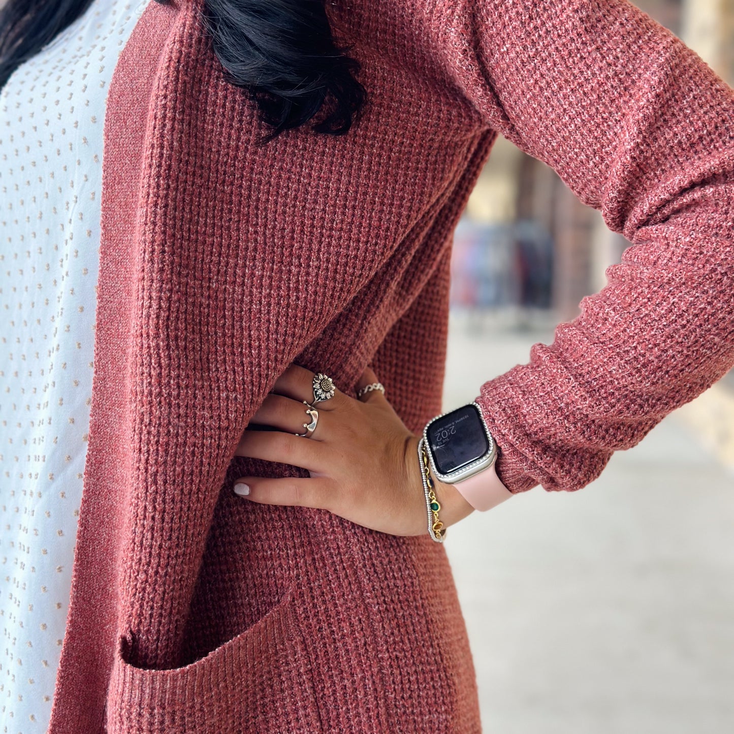 High Road Mauve Cardigan